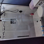 Frameless shower door