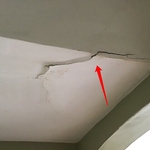 Cracked plaster