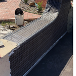 Damaged perimeter wall