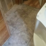 Tile bathroom floor