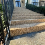 Pebble Epoxy on Steps