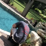 Residential pool leaning