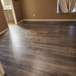 New flooring in master bedroom
