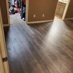 New flooring in master bedroom