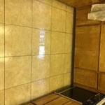 Before the advanced tile and grout cleaning