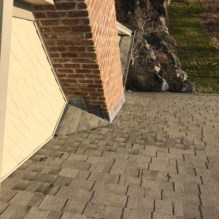 Chimney flashing repair