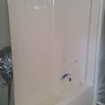 Fiberglass Tub/shower unit after
