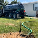 Septic tank pump and clean