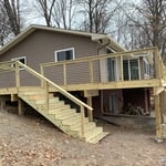 side of cabin