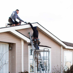 Installers at work (Front view)