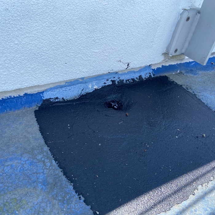 Drain area detail work