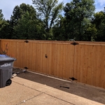 Top Cap Cedar Fence