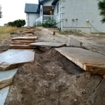 Bridges before water feature was added