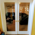 Prehung double door install