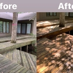 Extensive deck cleaning