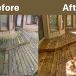 Extensive deck cleaning