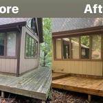 Extensive deck cleaning