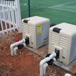 Duel Pentair Master Temp 400 gas heaters