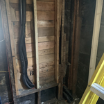 Refrigerant lines exterior penetration