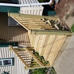 New porch steps and porch