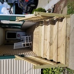 Porch and steps and rebuilt porch sunstructure
