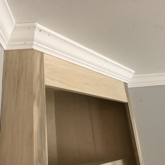 Crown molding close up