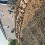 New Construction Boulder Wall