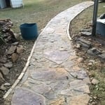 Sandstone walkway