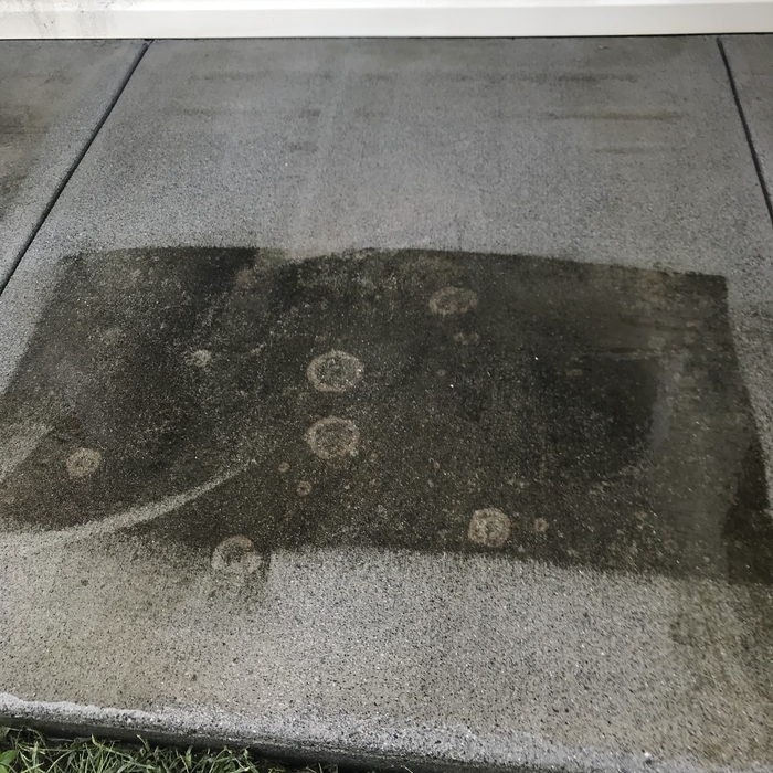 Cement patio