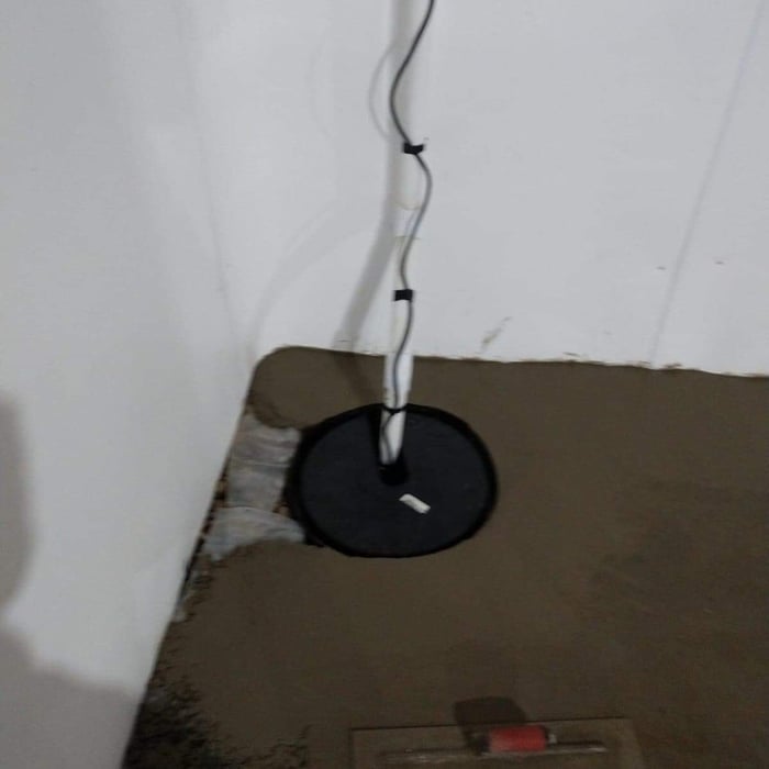 sump, drain and wall sheeting