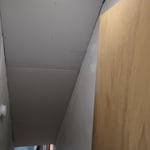 Ceiling drywall in the basement