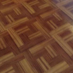 Wax vinyl floor