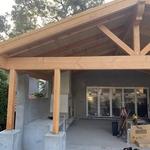 covered patio framing