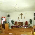 Church sanctuary painting
