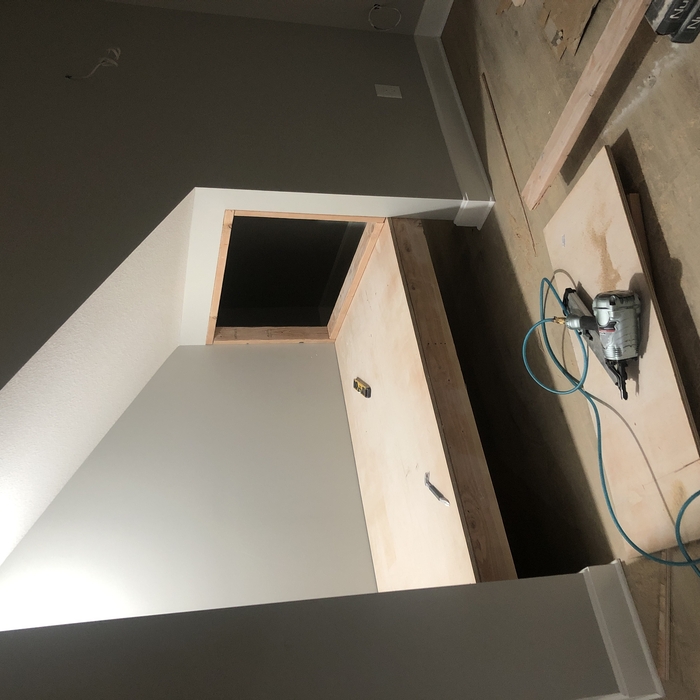 Middle of creating the book nook