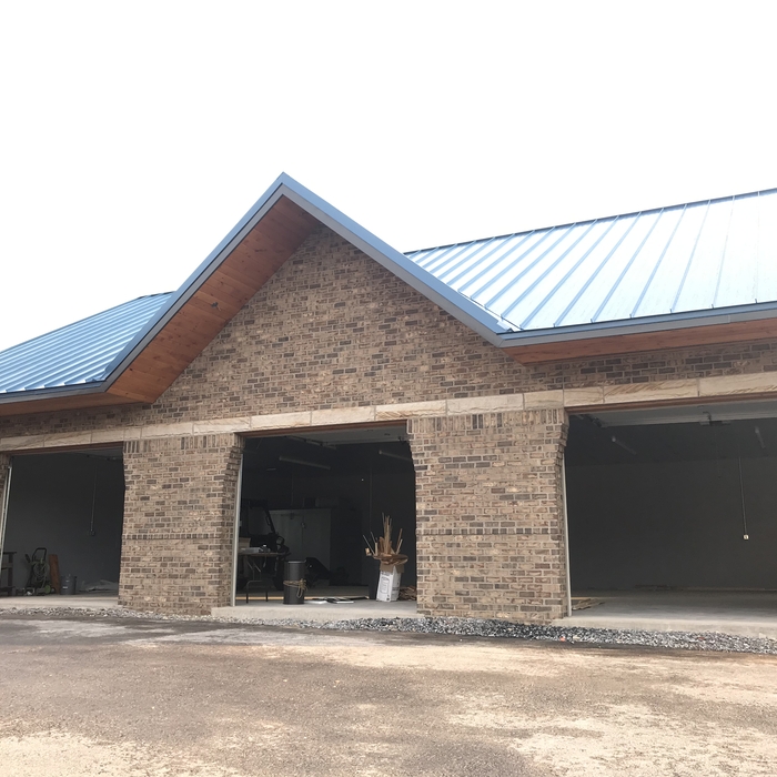 Completed garage