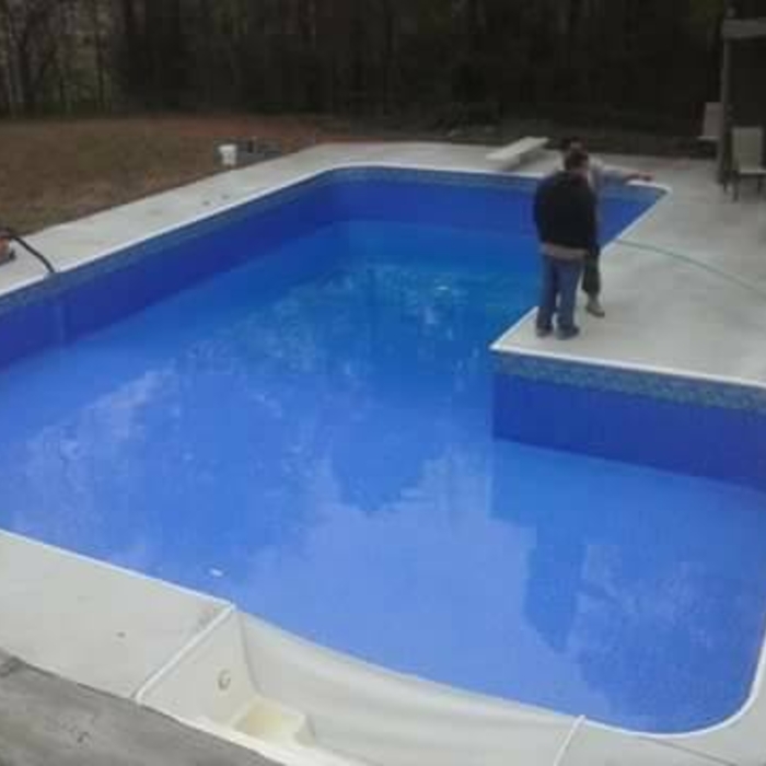 new pool L shape