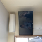 Mounted with power cord showing