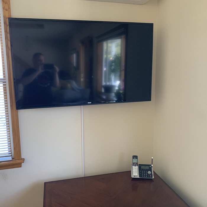 Finished full motion TV mount