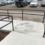 demo concrete railing painting