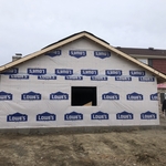 Face view of master bedroom addition