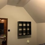 hung selving on wall