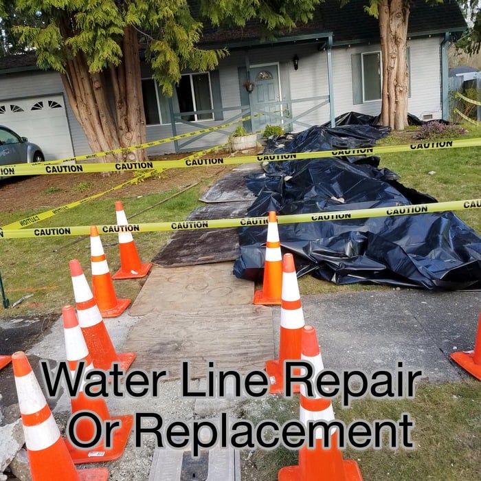 Water line replacement.