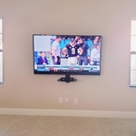 Living Room TV with shelf