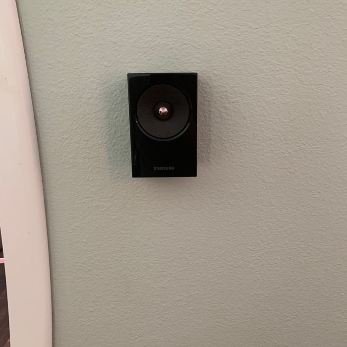 Rear speakers with no visible wires