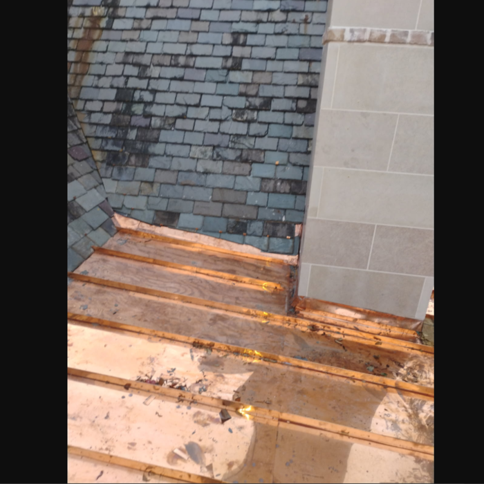 Slate roof repair