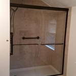 Completed shower
