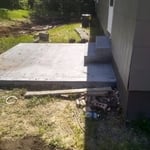 Patio and new steps