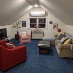 Studio apartment living room