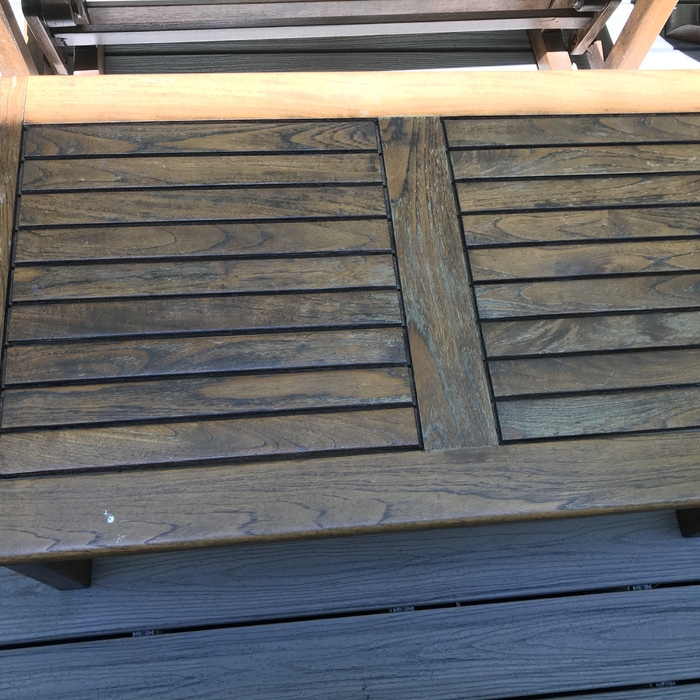 Restored patio furniture